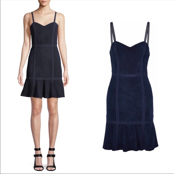 Alice+Olivia Suede Dress - Picture 3 of 4